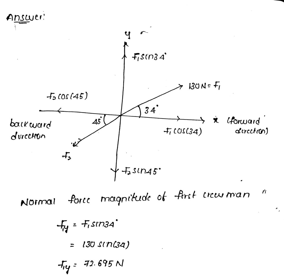 Physics homework question answer, step 1, image 1